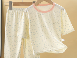 Kids Modal Pajama Set – Breathable Summer Short Sleeve Homewear for Boys & Girls